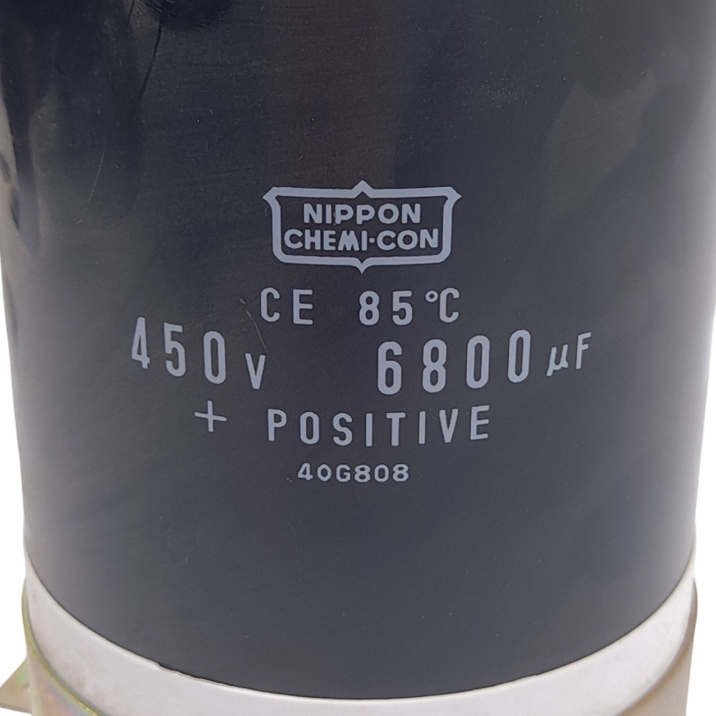 Used Nippon Chemi-Con 40G808 Electrolytic Capacitor, 6800µF, 450V, ø90mm x 140mm