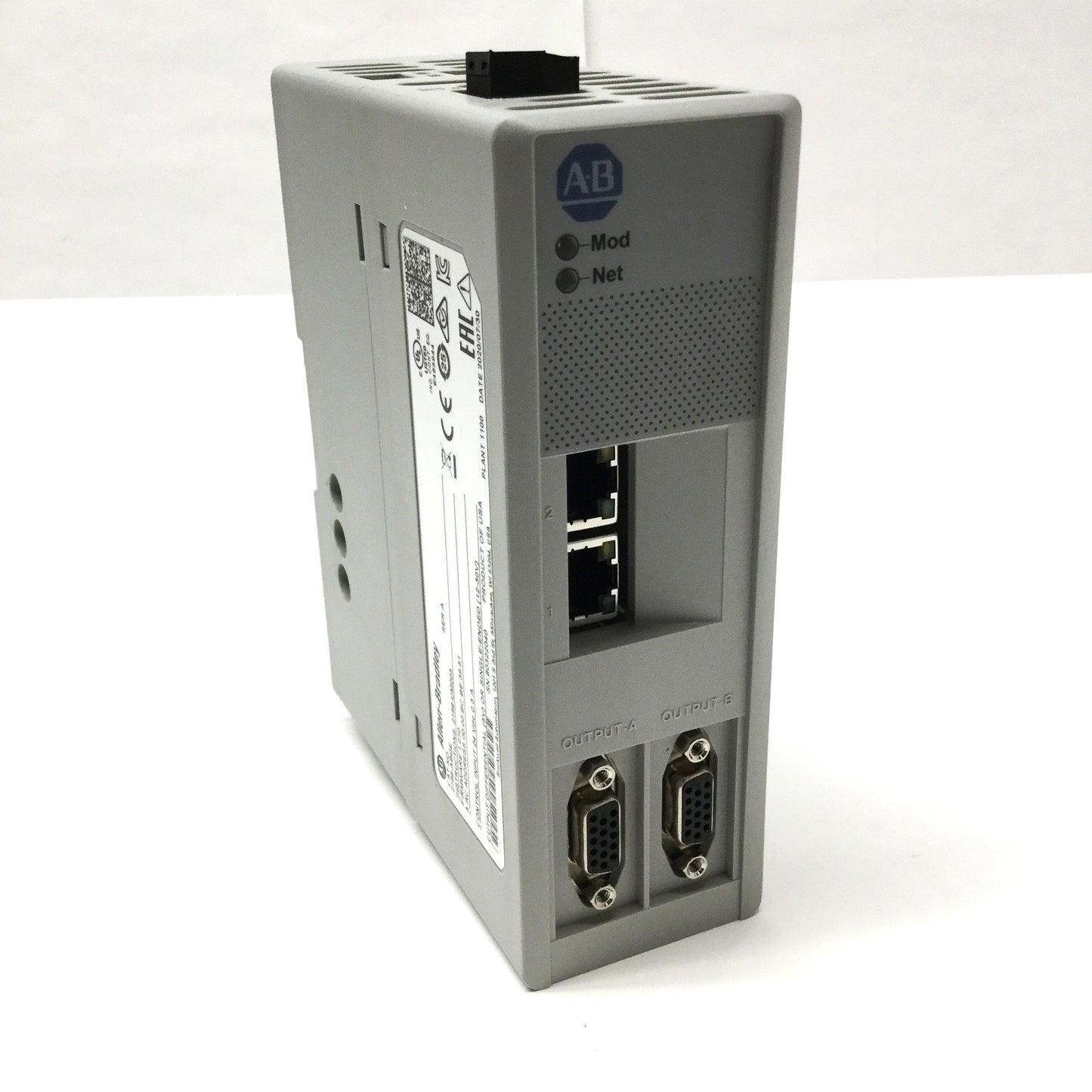 Used Allen Bradley 2198-ABQE Encoder Output Network Module 2-Channel Ethernet/IP 24V