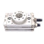 Used Bimba MHRQ10-A Pneumatic Rotary Actuator w/ Shock Absorber, 190°, M5x0.8, 1.0MPa