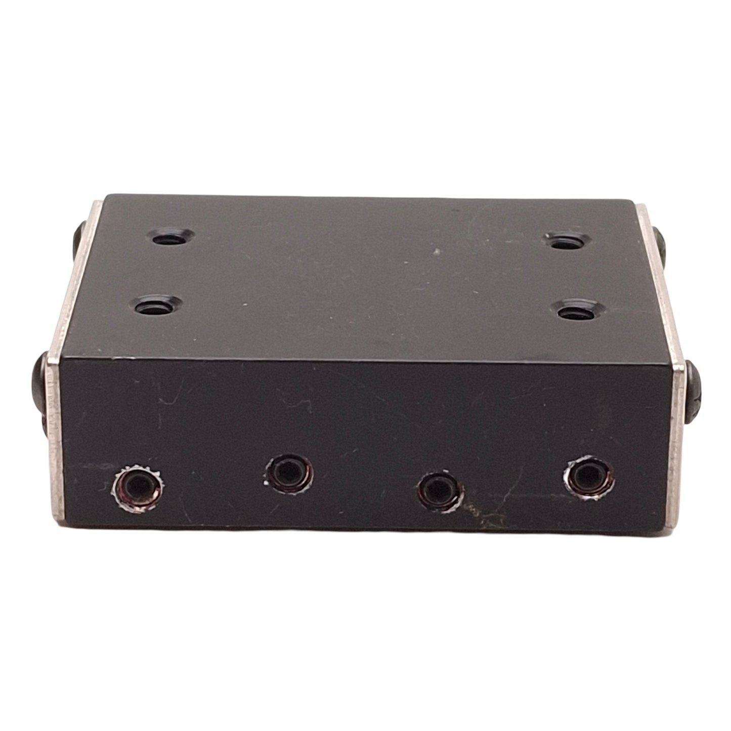 Used Deltron RS1-1 Crossed Roller Slide, 1in Travel, 2x1.5", 6-32 UNC2-B, 132lbs Load