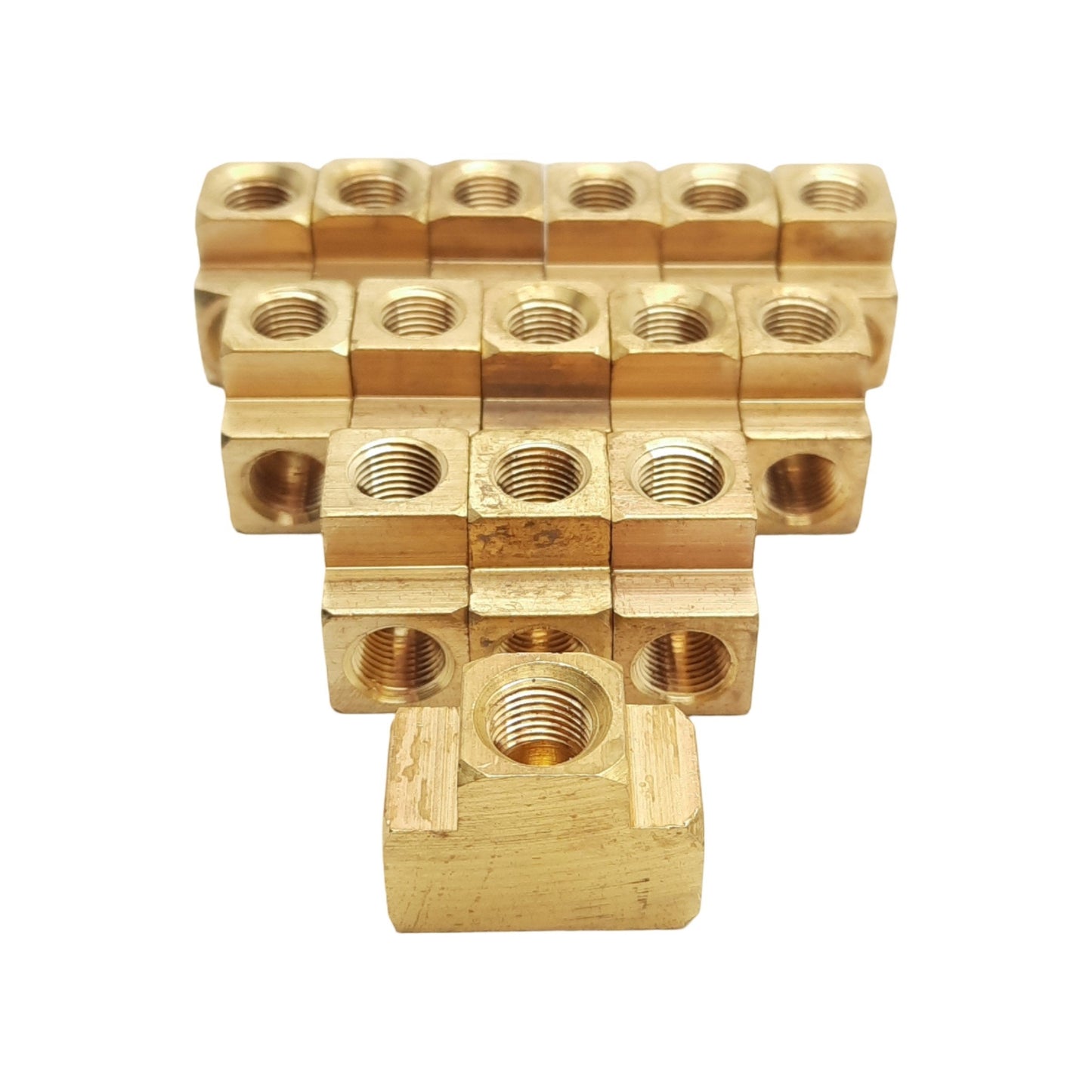 New Lot of 15 Midland 28024 Union Tee, 1/8in x 1/8in x 1/8in Female NPT, 1200psi