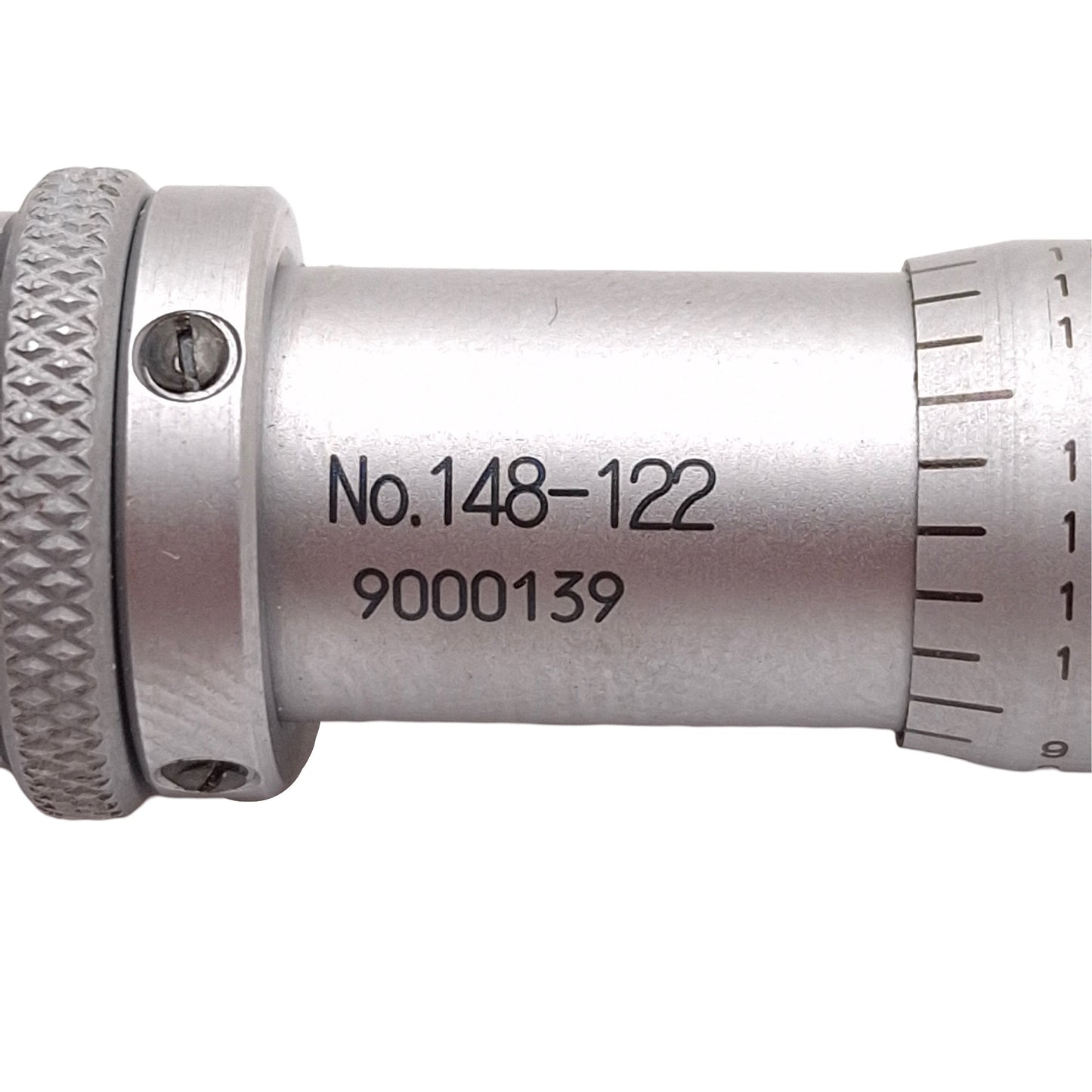 Used Mitutoyo 148-122 Micrometer Head, 0.5in Range, 0.001in Graduation, ±0.0001in