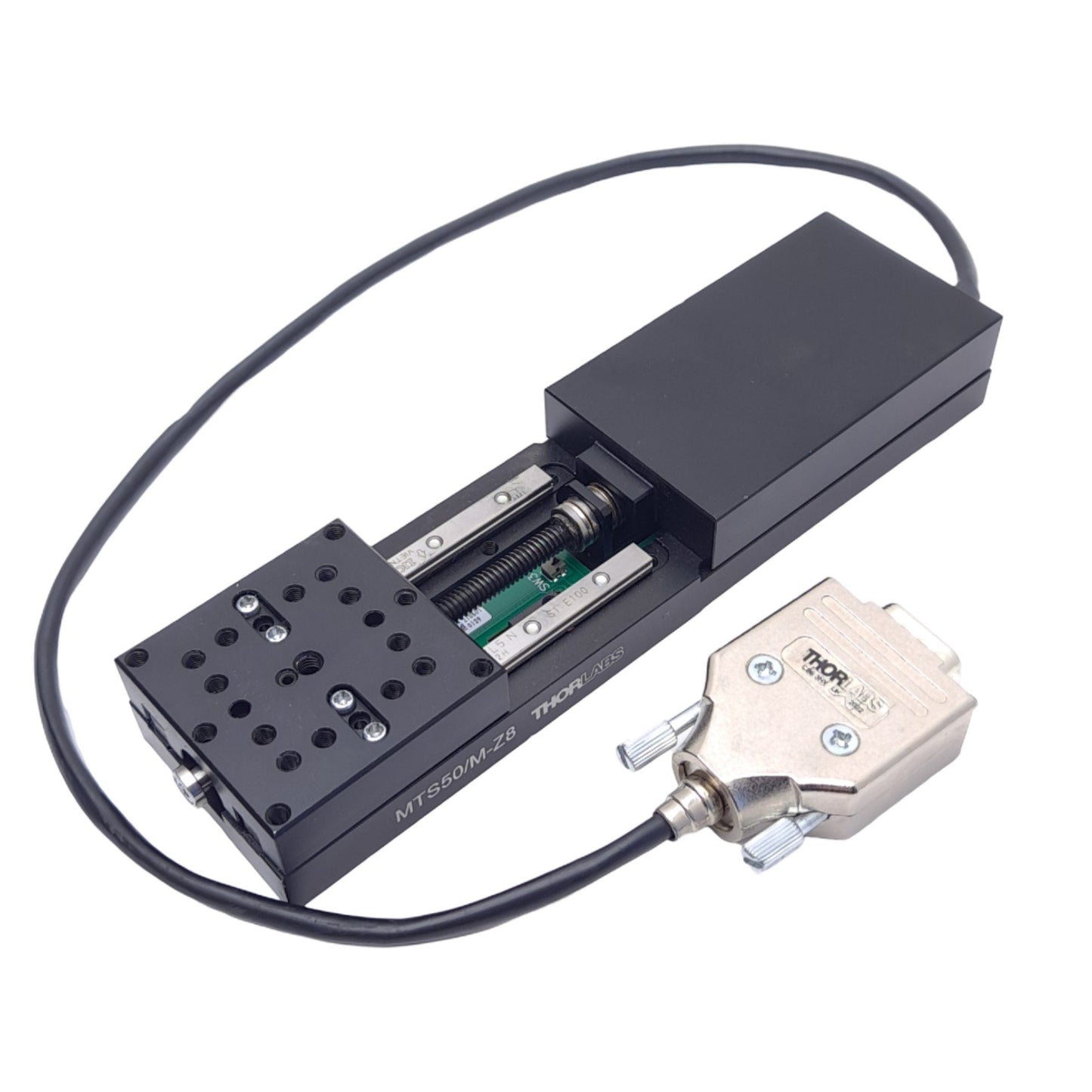 Used Thorlabs MTS50/M-Z8 Motorized Translation Stage, 50mm Stroke, 0.8µm Min, M4 M3