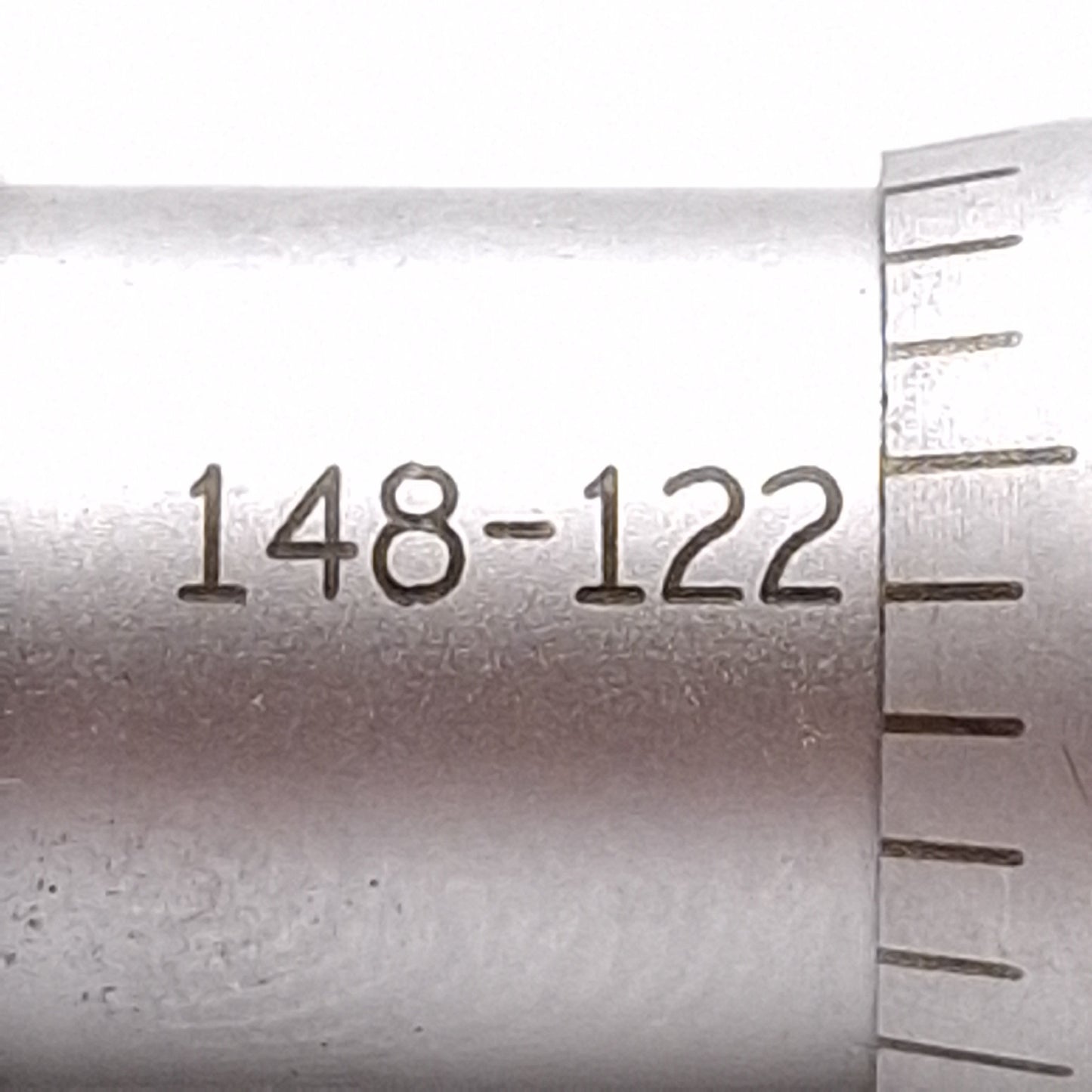 Used Mitutoyo 148-122 Micrometer Head, 0.5" Range, 0.001" Graduation, ±0.0001