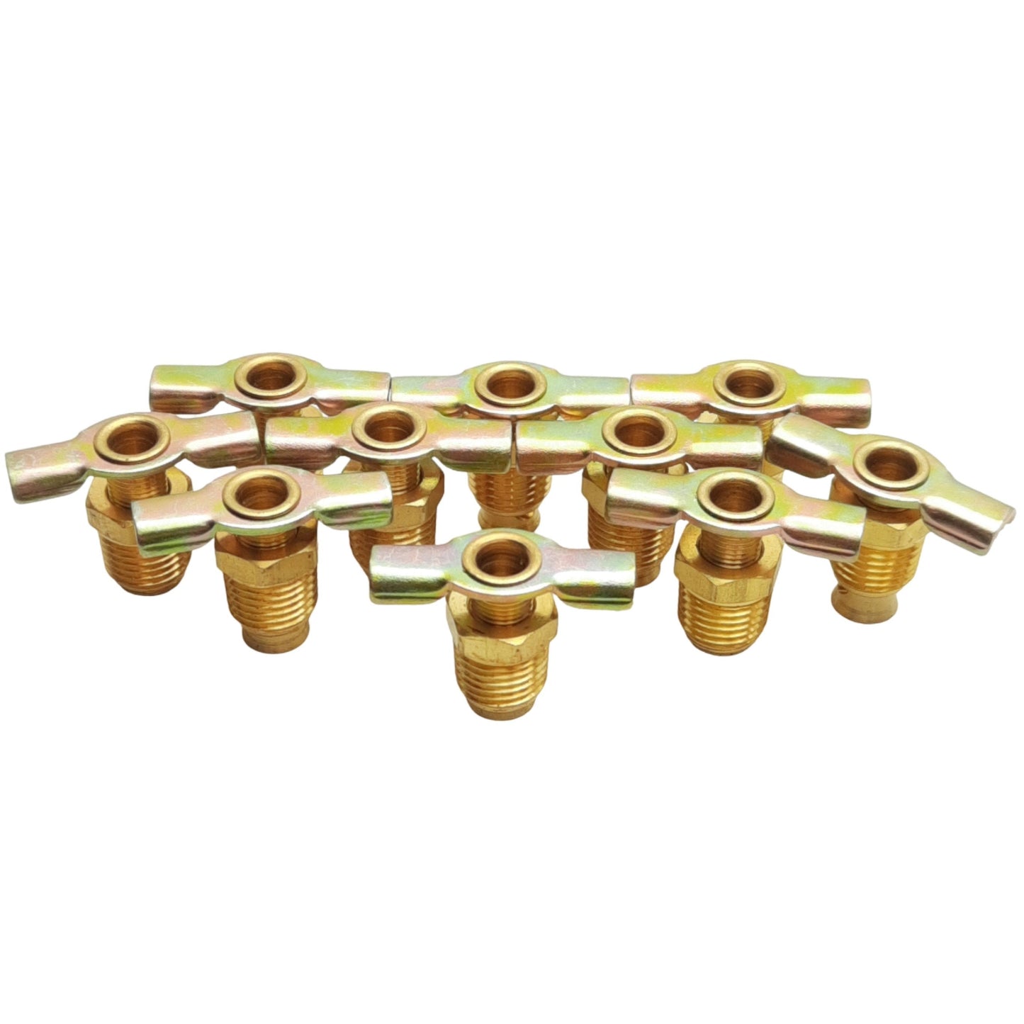 New Lot of 10 Midland 46086 Drain Cock Fitting, 1/4in Male NPT Pipe, 150psi