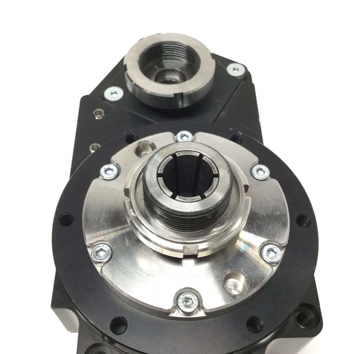 Used Bell-Everman SBR-16-31 ServoBelt Rotary Stage w/Air-Actuated ER-16 Collet Closer