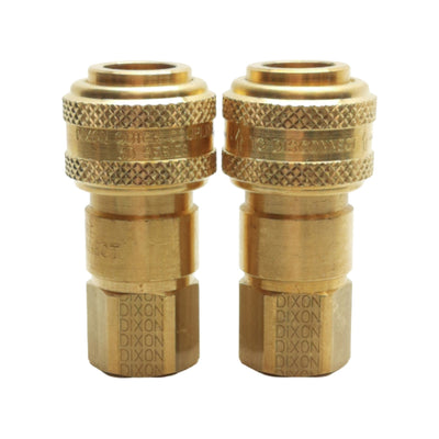 New Lot of 2 Dixon 3DF3-B Automatic Pneumatic Coupler, 3/8in Female NPTF, 300psi