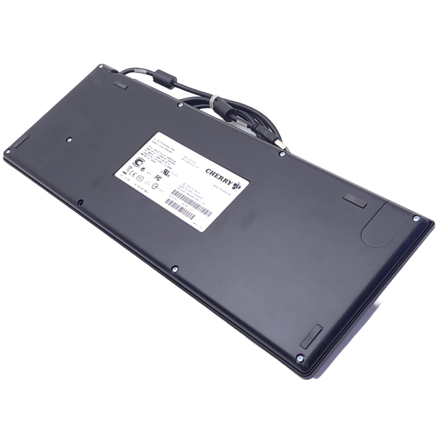 Used Cherry G84-4420LUBEU-2 UltraSlim Mechanical Keyboard w/ Trackball, 75%, Tactile