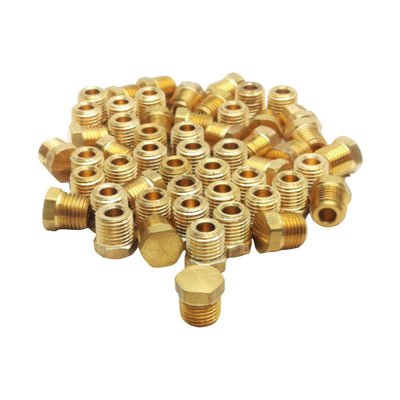 New Lot of 54 Midland 28202 Brass Cored Hex Head Plug, 1/4in Male NPTF, 1200psi