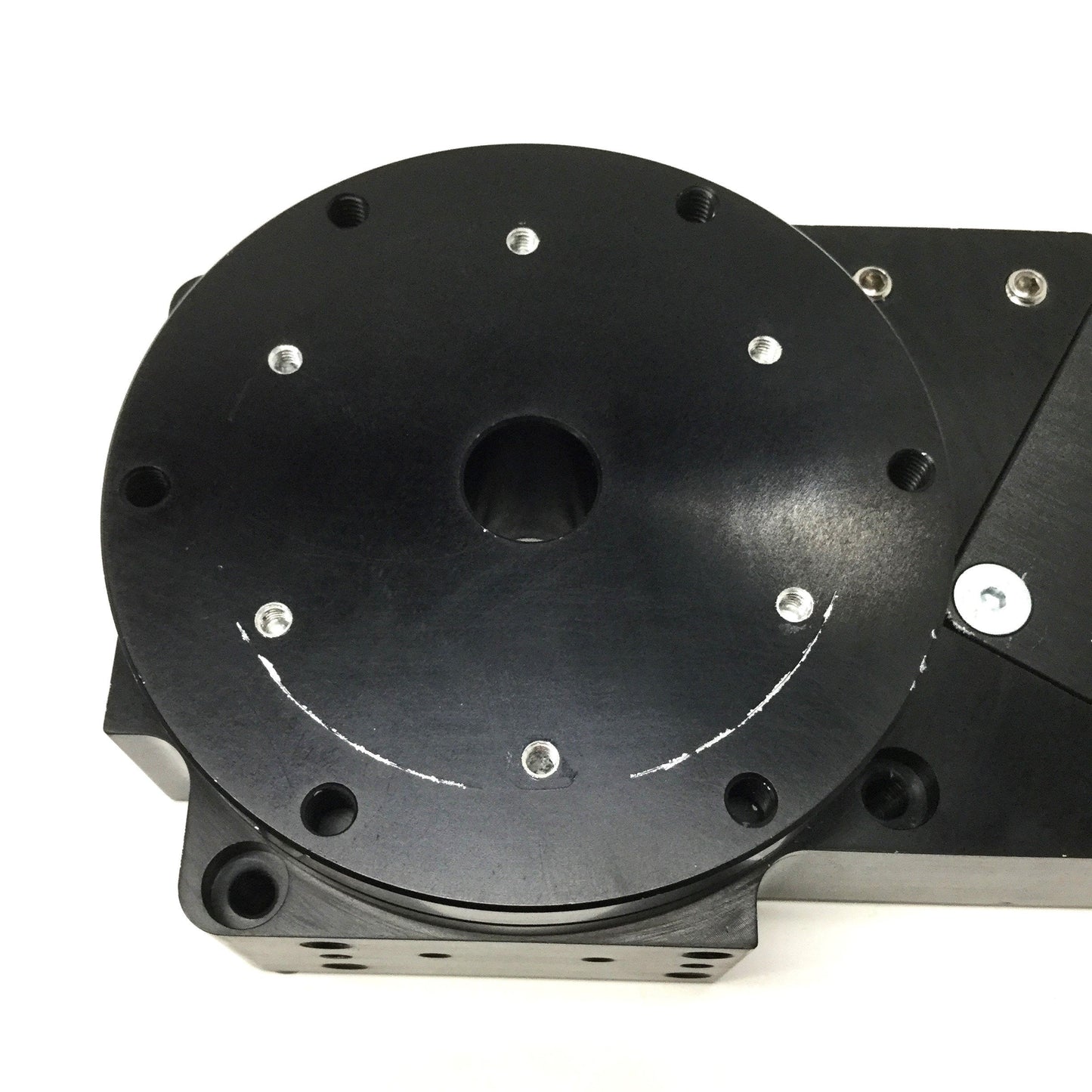 Used Bell-Everman SBR-16-31 ServoBelt Rotary Actuator Ø100mm Stage, Ø16mm Aperture