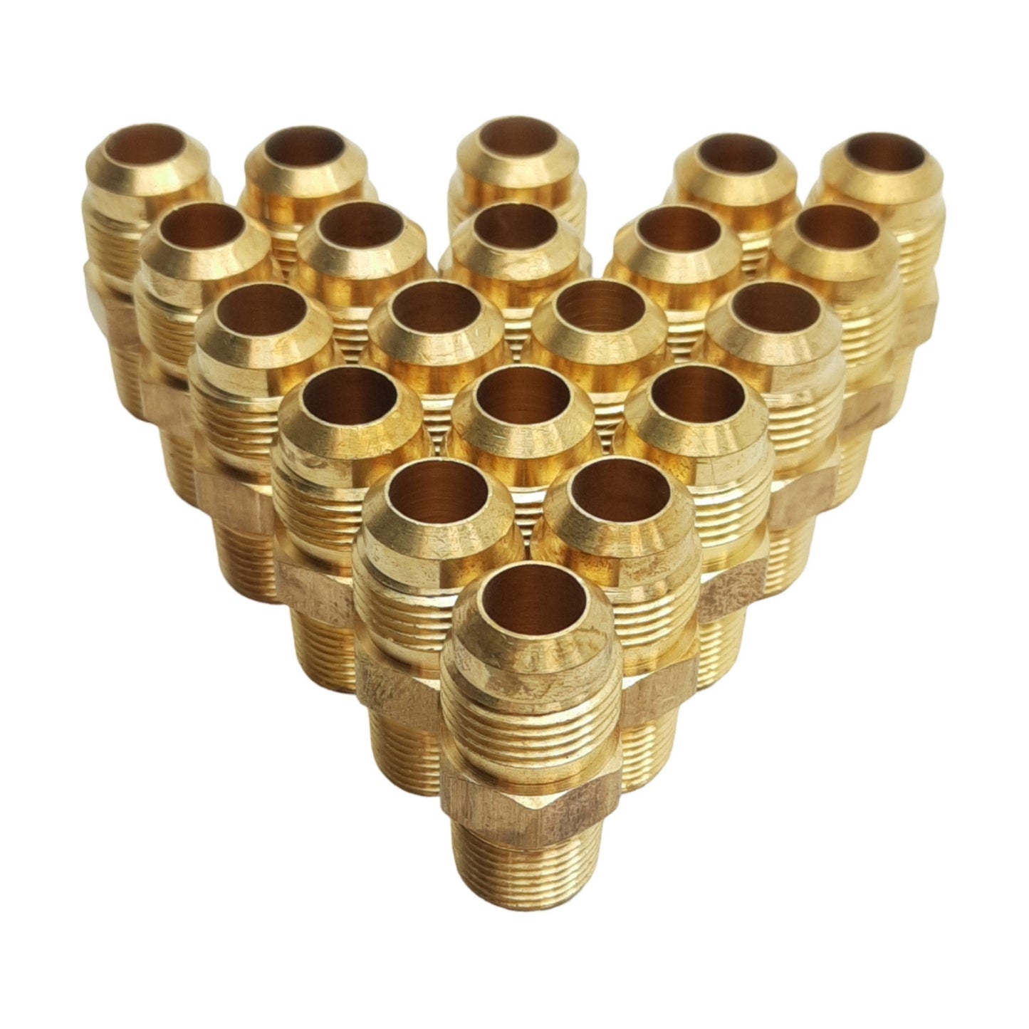 New Lot of 20 Midland 10268 Adapter Fitting 1/2" Male SAE 45° 3/8" Male NPTF, 750psi