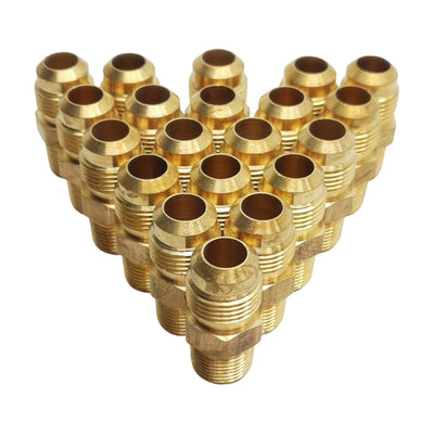 New Lot of 20 Midland 10268 Adapter Fitting 1/2" Male SAE 45° 3/8" Male NPTF, 750psi