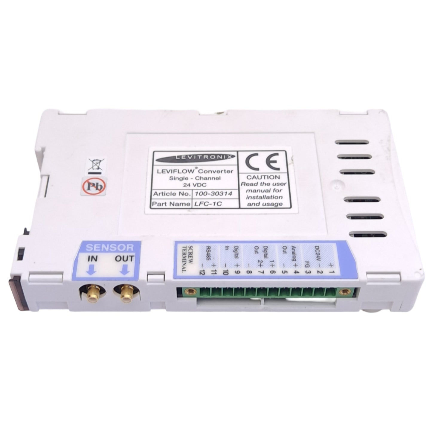 Used Levitronix LFC-1C 100-30314 LEVIFLOW Converter, Single Channel, 4-20mA Out, 24V