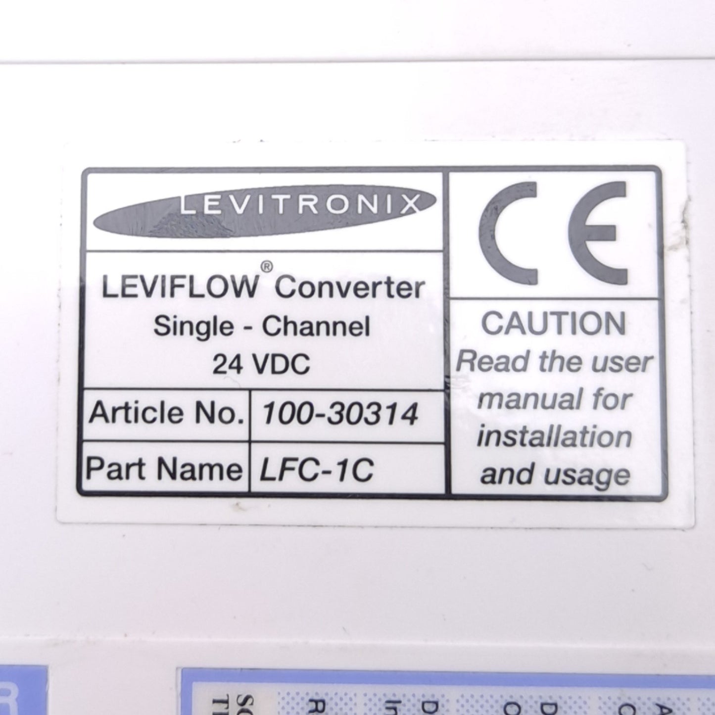 Used Levitronix LFC-1C 100-30314 LEVIFLOW Converter, Single Channel, 4-20mA Out, 24V