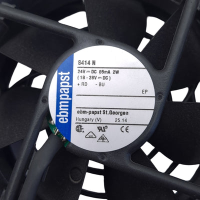 Open box ebm-papst 8414 N Axial Compact Fan, 3100 RPM, 69 m3/h, 24 VDC, 18-28 VDC, 1.8 W
