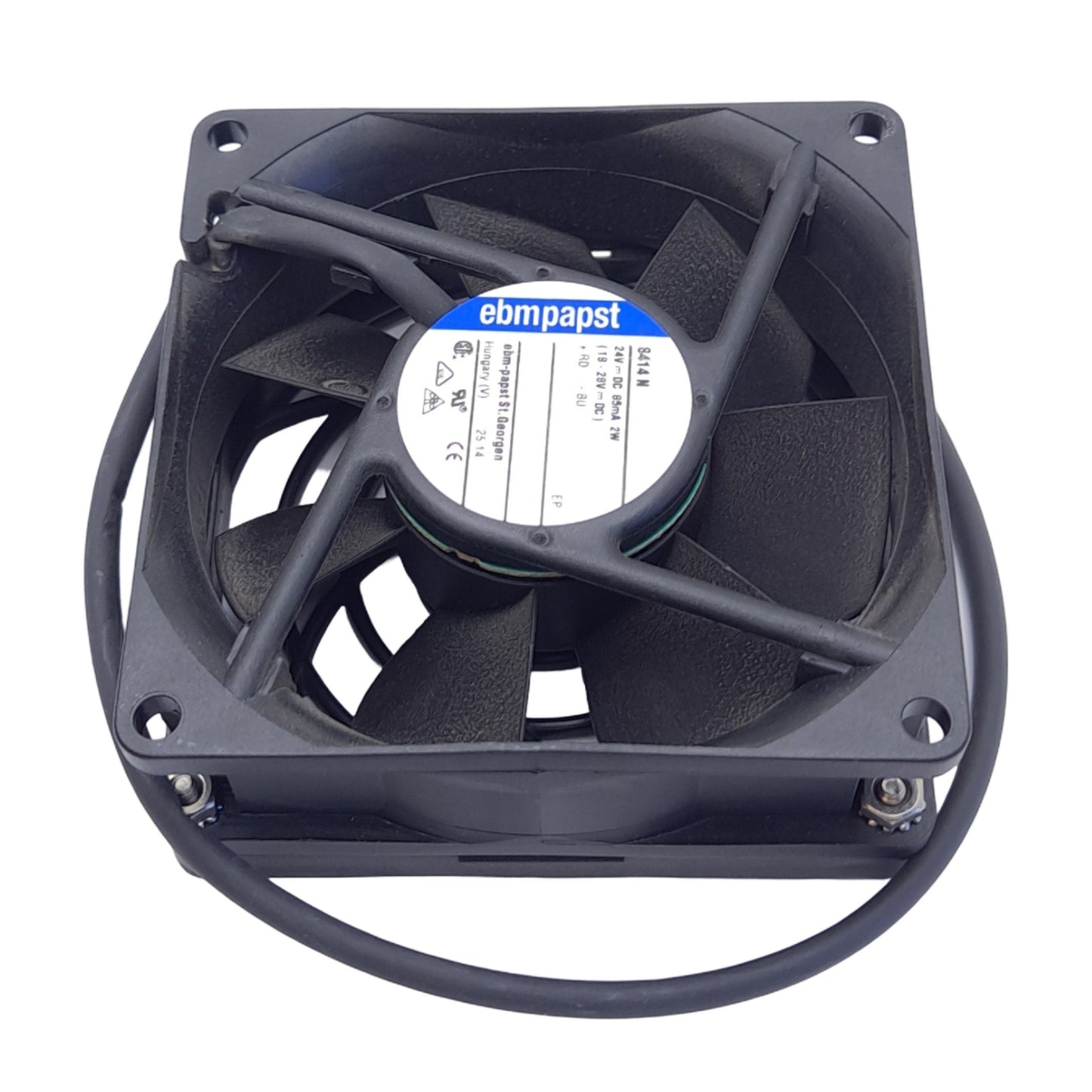 Open box ebm-papst 8414 N Axial Compact Fan, 3100 RPM, 69 m3/h, 24 VDC, 18-28 VDC, 1.8 W