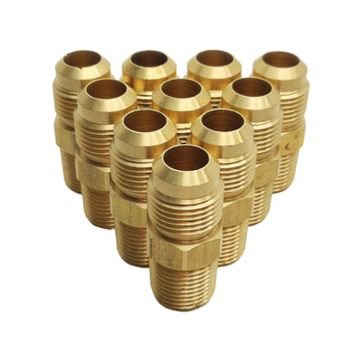 New Lot of 10 Midland 10273 Adapter Fitting 5/8" Male SAE 45° 1/2" Male NPTF, 650psi