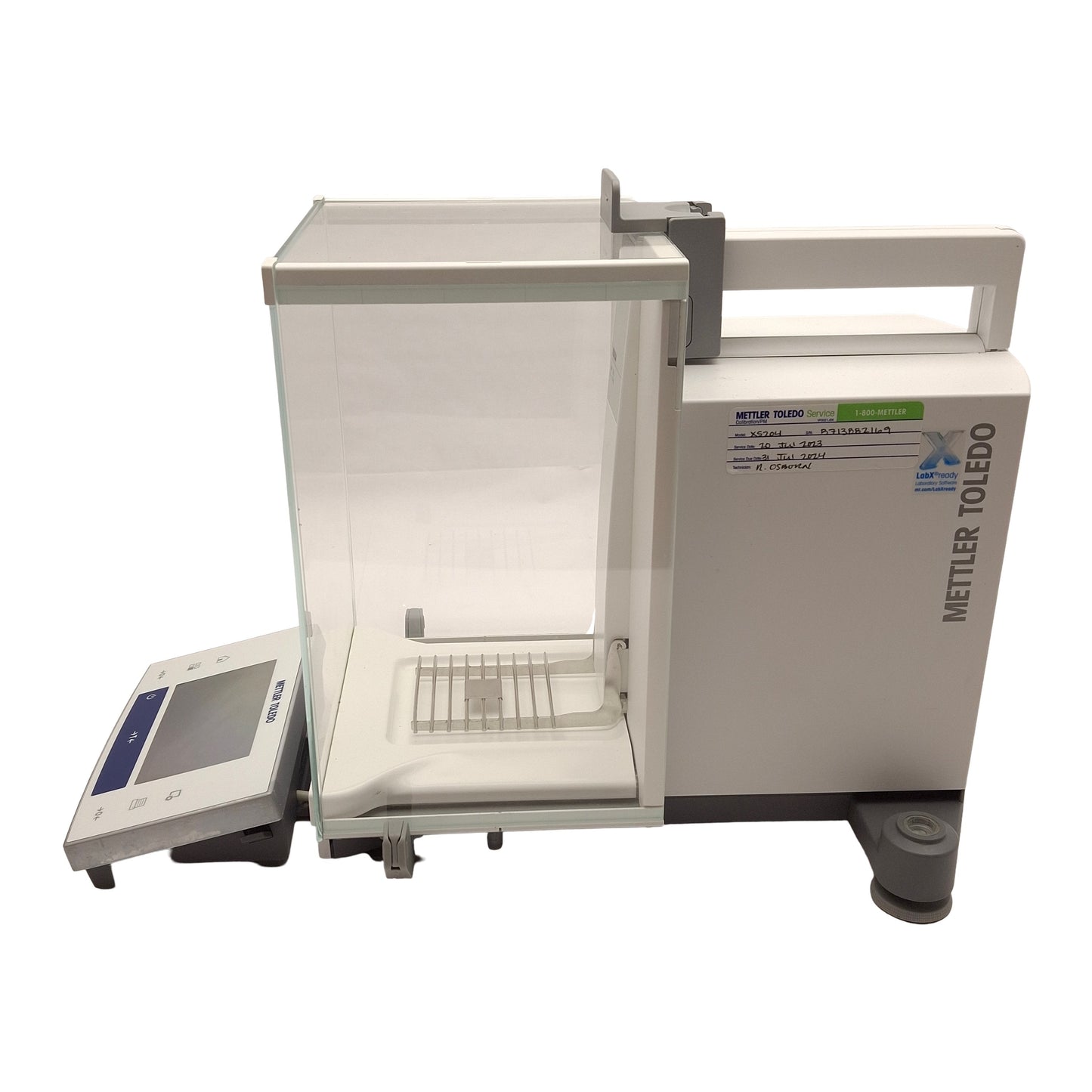 Used Mettler Toledo XS204 Analytical Balance Scale, 220g Capacity, 0.1mg Readabilty
