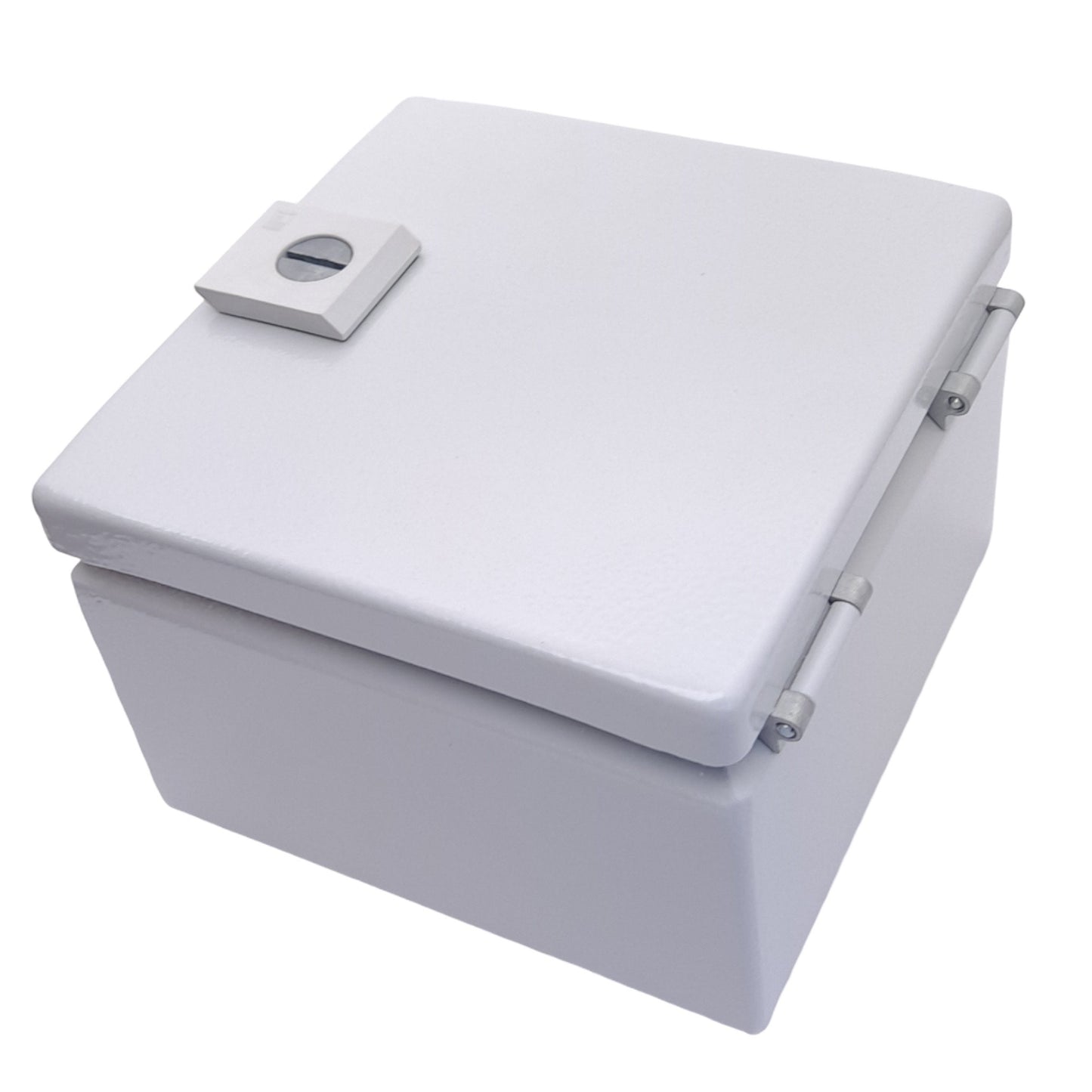 New Rittal JB 8018098 Carbon Steel Junction Box Enclosure, 6x6x4in, 1.5mm Walls