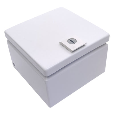 New Rittal JB 8018098 Carbon Steel Junction Box Enclosure, 6x6x4in, 1.5mm Walls