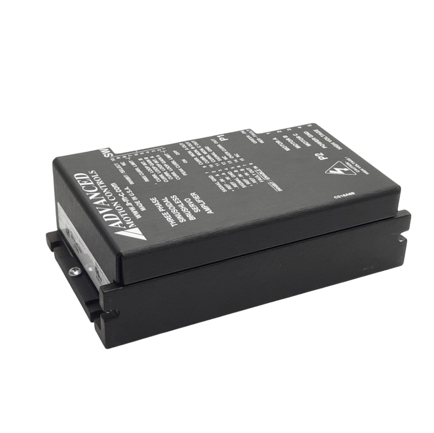 Used Advanced Motion Controls S16A8 Brushless Servo Drive 20-80VDC, 16A Pk/8A Cont.