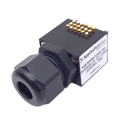 New Applied Robotics CXC10EMT-18.05-00S Robot I/O Adaptor, Strain Relief, 18 Signal