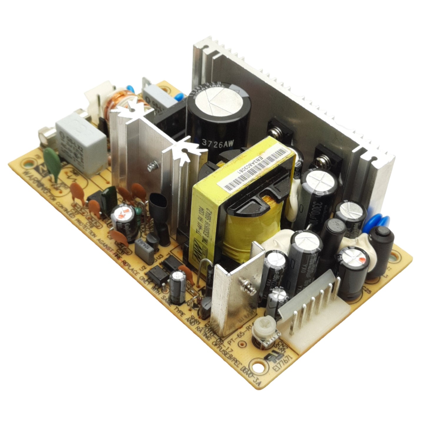 Used Mean Well PT-65-R14VAI Power Supply 90-264VAC Input, 5/12/24VDC Out, 68Watts