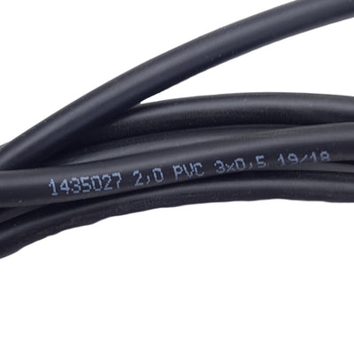 New Phoenix Contact 1435027 Sensor Actuator Cable, 3-Pos A Valve to Flying Leads, 2m