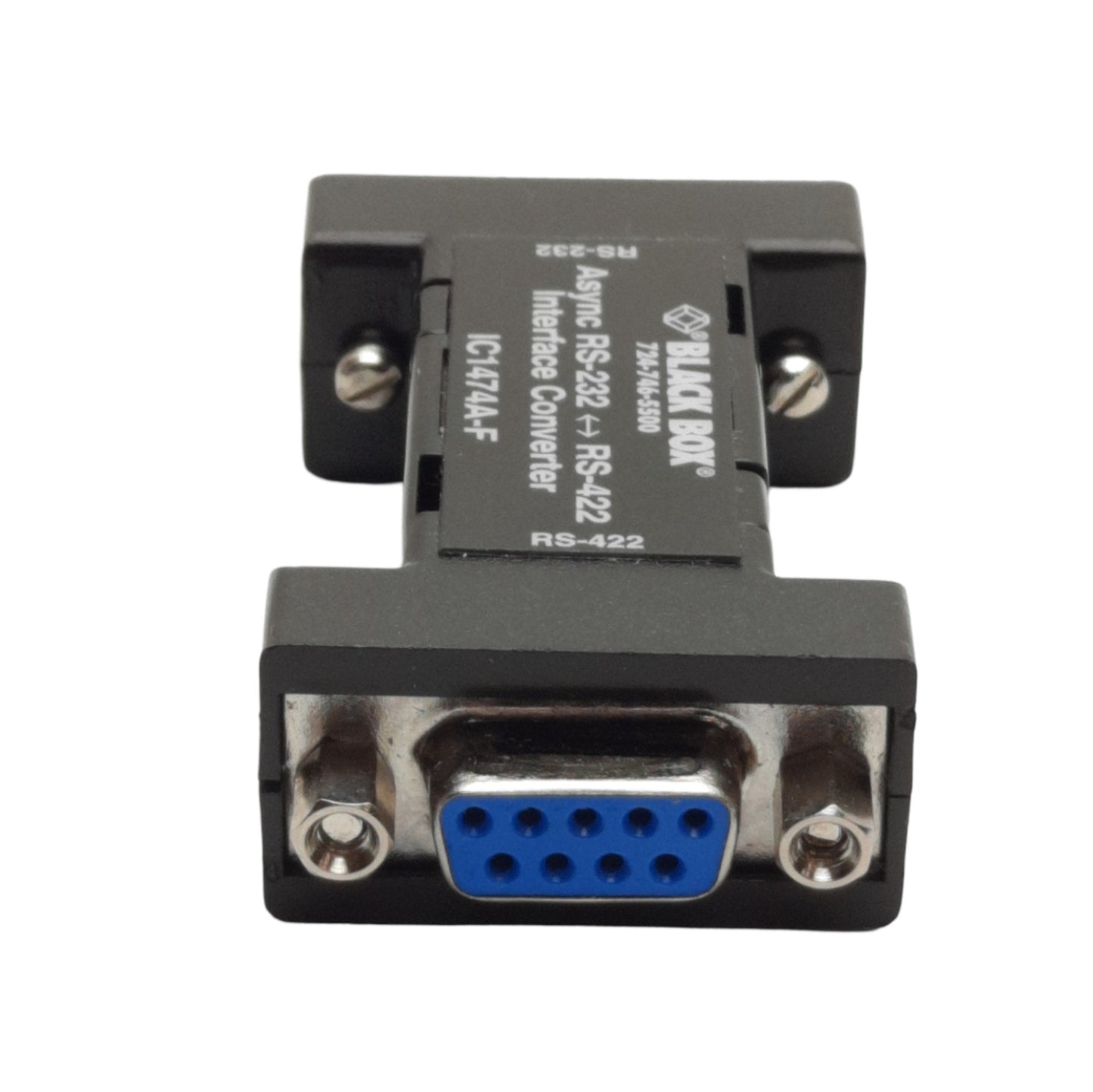Used Black Box IC1474A-F Async Interface Converter, RS232 to RS422, DB9F 4-Wire