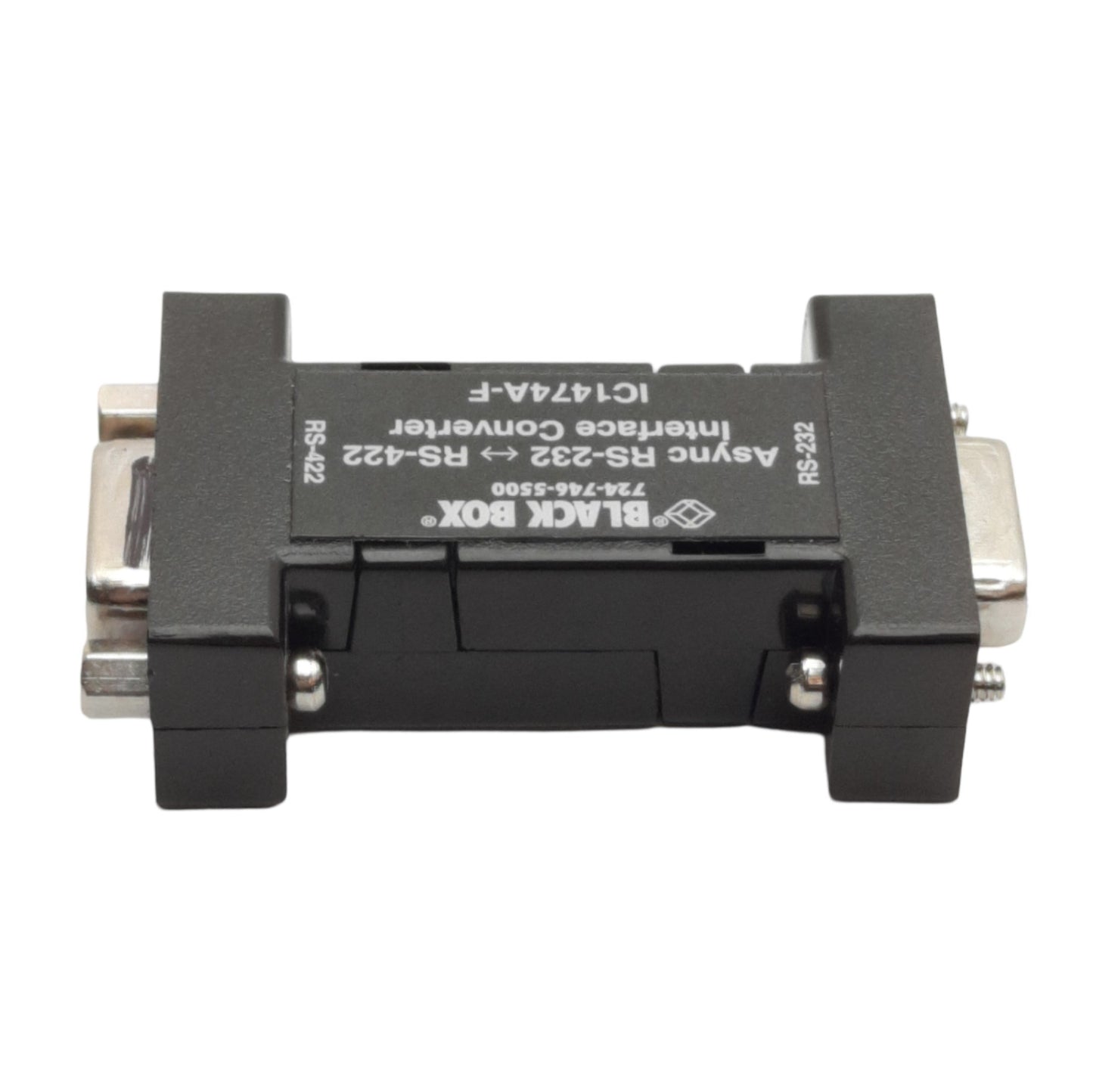 Used Black Box IC1474A-F Async Interface Converter, RS232 to RS422, DB9F 4-Wire