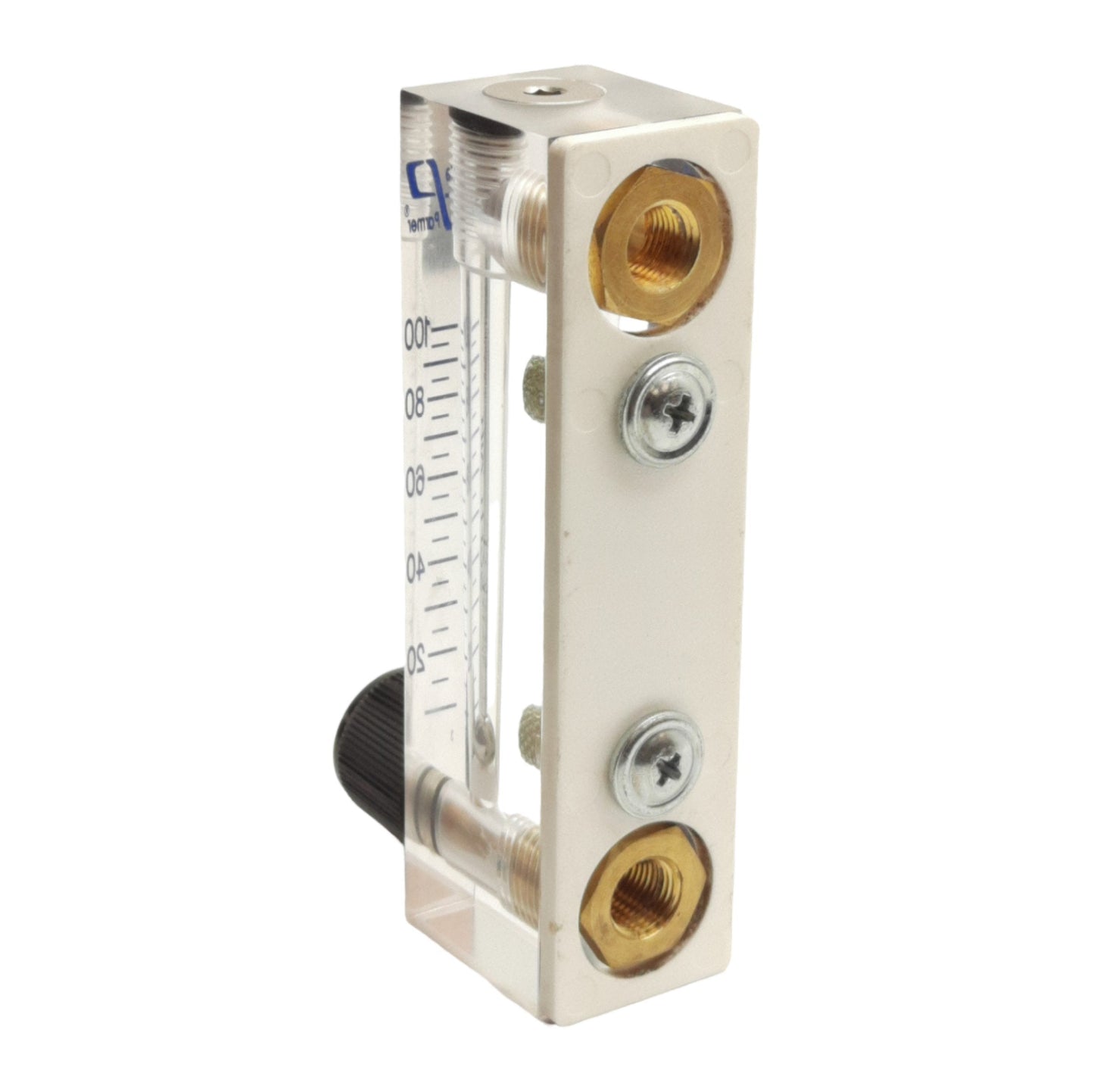 Used Cole Parmer FR2A07BVBN-CP Flow Meter, 100SCFH Air, 1/8in NPT, 100psig Max