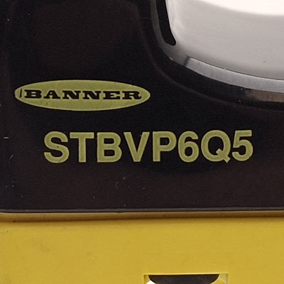 Used Banner STBVP6Q5 Safety Touch Button, 10-30VDC, PNP Output, 4-Pin M12, No Guard