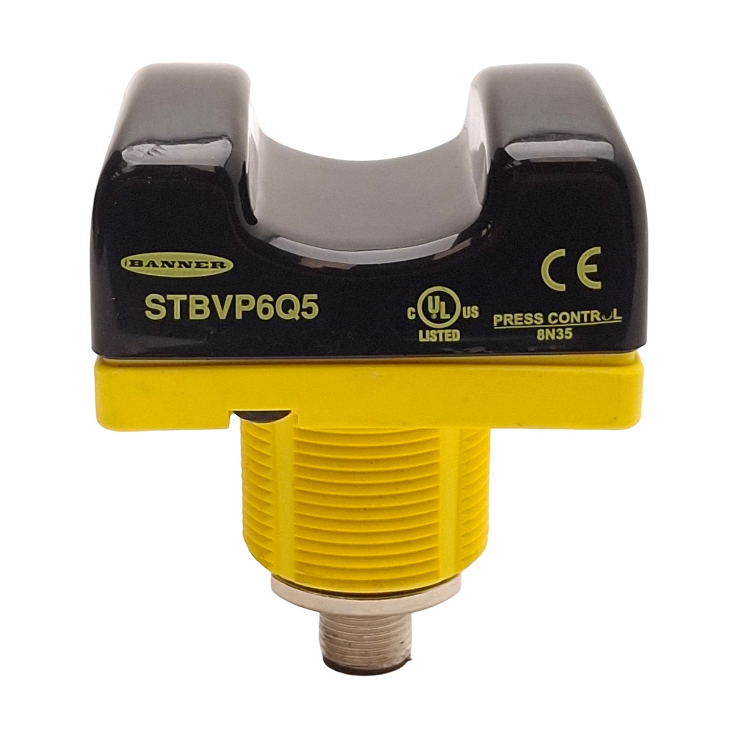 Used Banner STBVP6Q5 Safety Touch Button, 10-30VDC, PNP Output, 4-Pin M12, No Guard