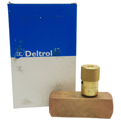 New Deltrol EF30B Flow Control Valve 2000psi, 1/2in x 1/2in Female NPTF, 12gpm