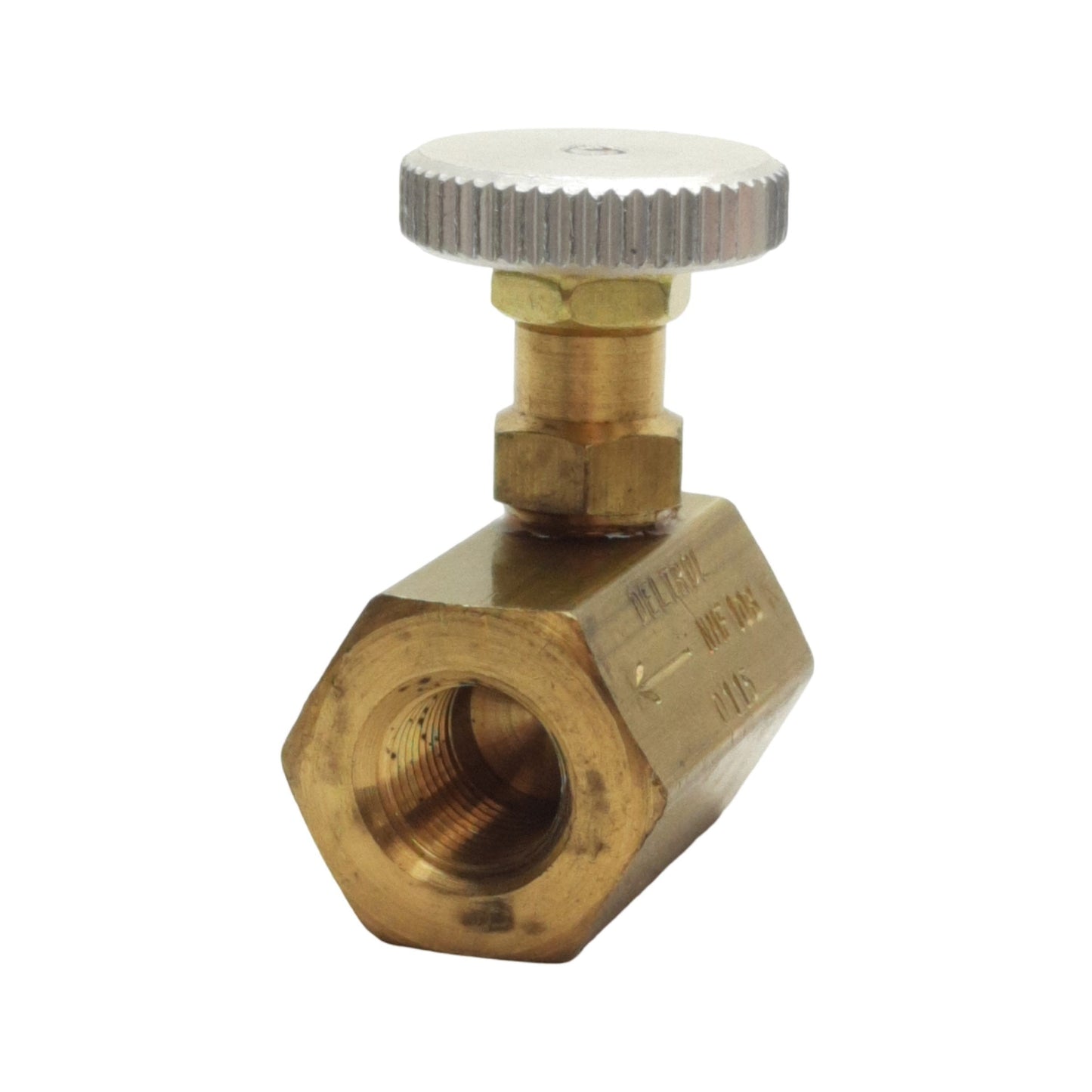 New Lot of 2 Deltrol NMF10BK Needle Valve 2000psi, 1/8in Male & Female NPTF, 3.2gpm