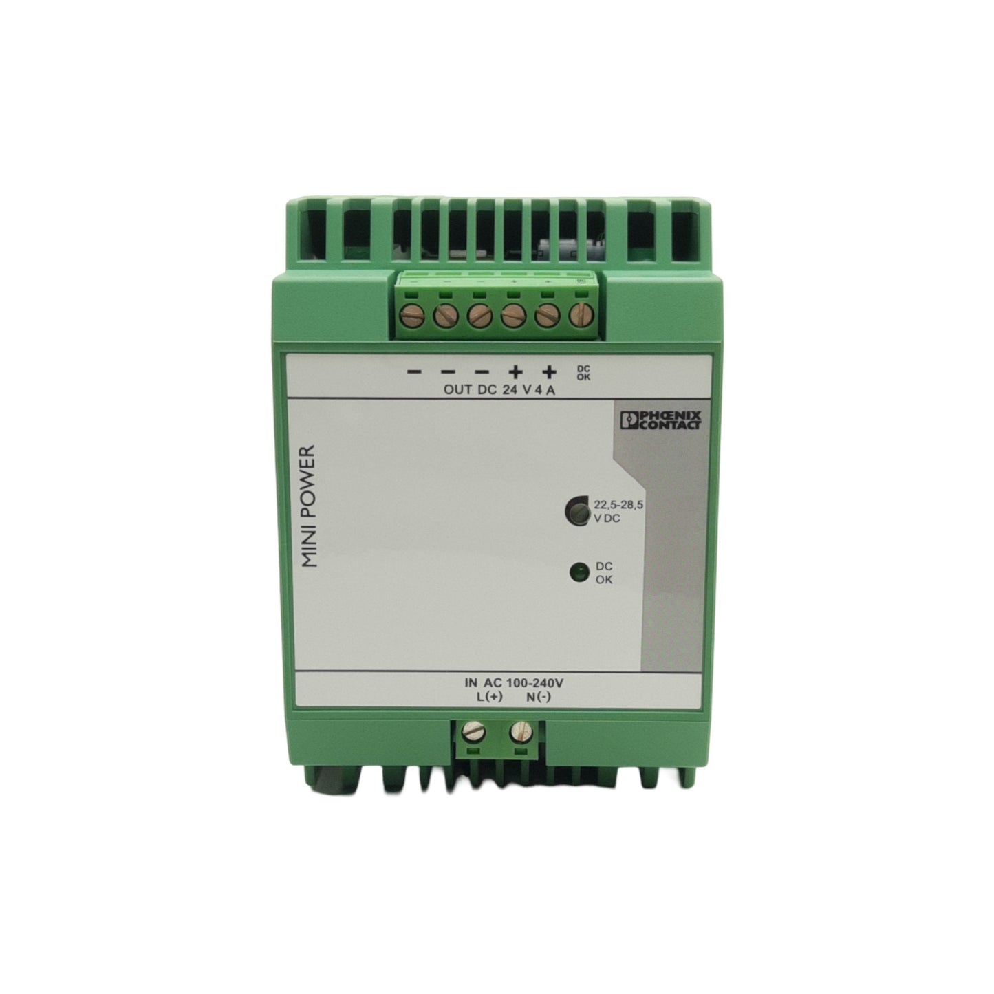 New Phoenix Contact MINI-PS-100-240AC/24DC/4 Power Supply Unit, 96W, DIN Mount