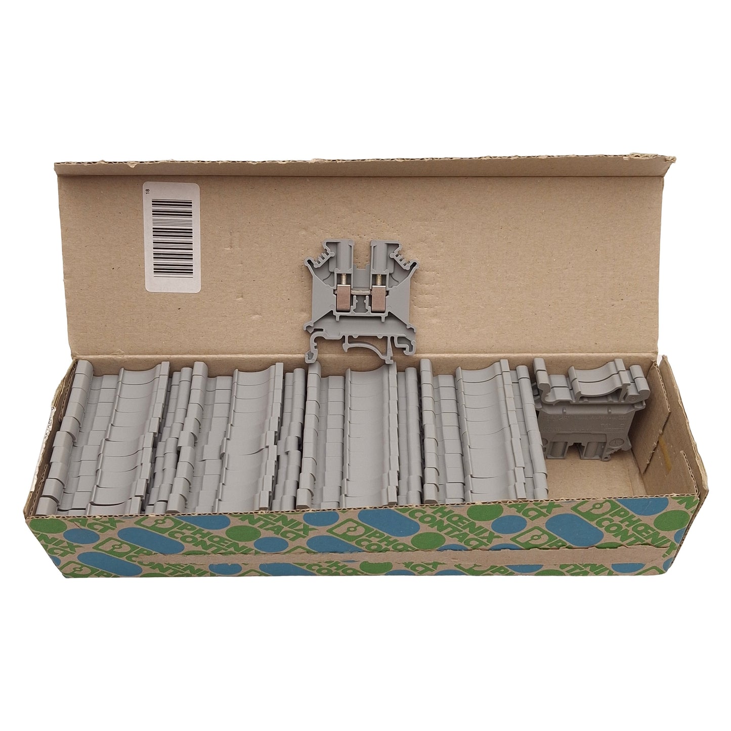 New Lot of 43 Phoenix Contact 3004362 Terminal Block, 2-Position, 6.2mm, 600V 30A