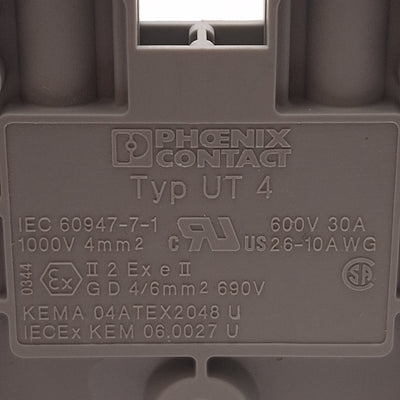 New – Open box Lot of 30 Phoenix Contact 3044102 Terminal Block, 2-Position, 6.2mm, 600V 30A