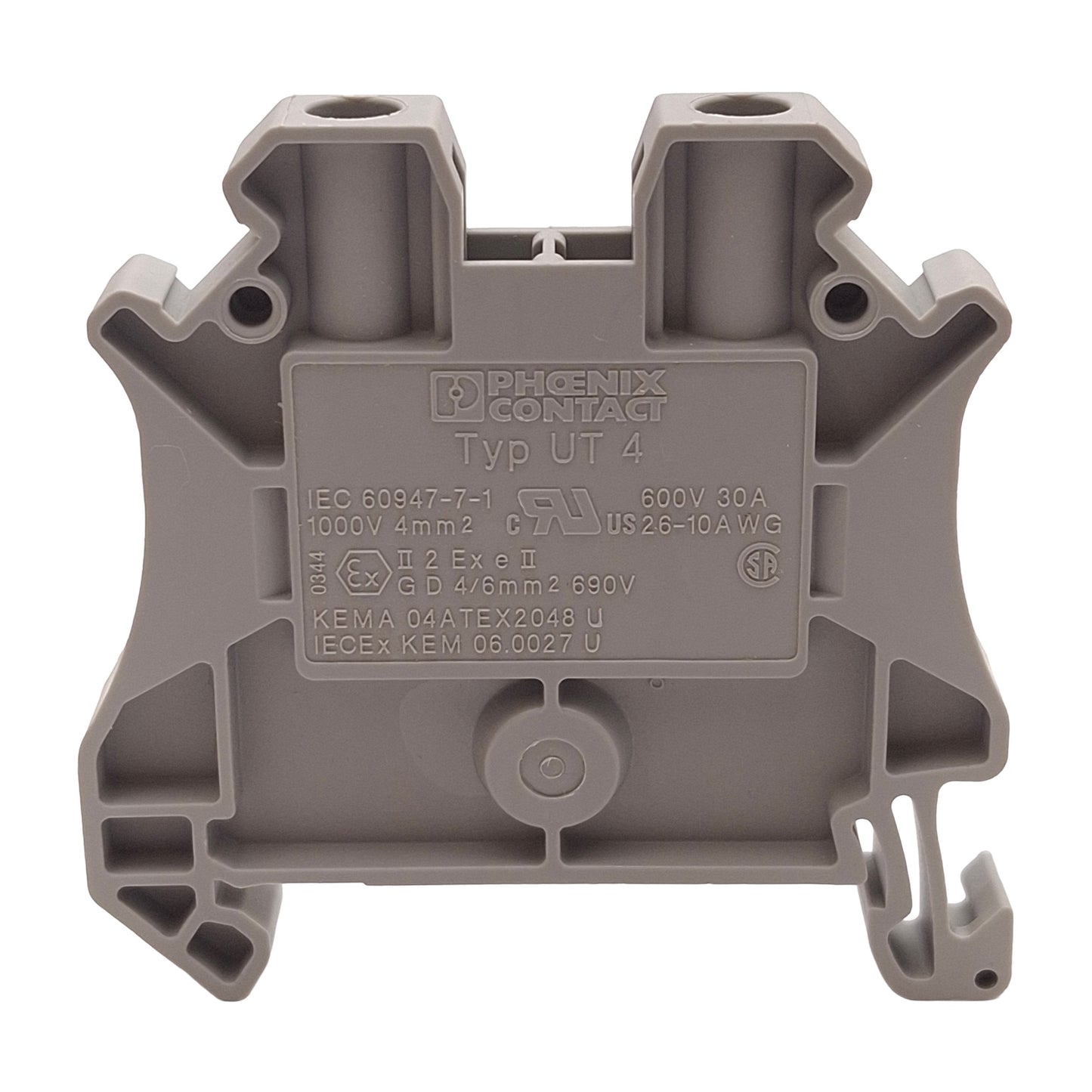 New – Open box Lot of 30 Phoenix Contact 3044102 Terminal Block, 2-Position, 6.2mm, 600V 30A