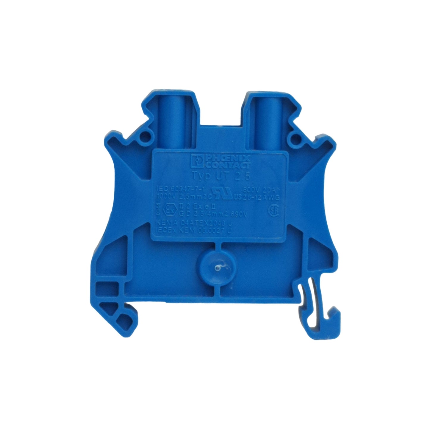 New Lot of 50 Phoenix Contact UT 2,5 BU Feed-Through Terminal Block 600V 20A, 2.5mm²