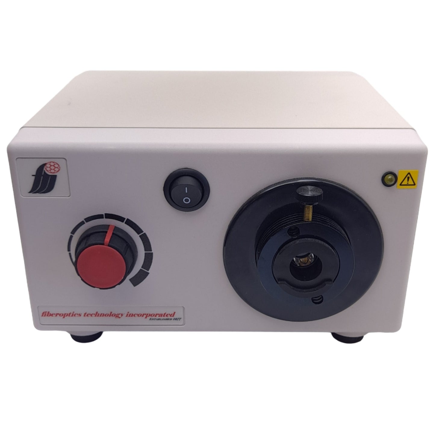 Used FTI LO-35 LED Fiber Optic Illuminator, 50W 2A Fuse, ø16mm 1in Adapter, 120VAC 1A