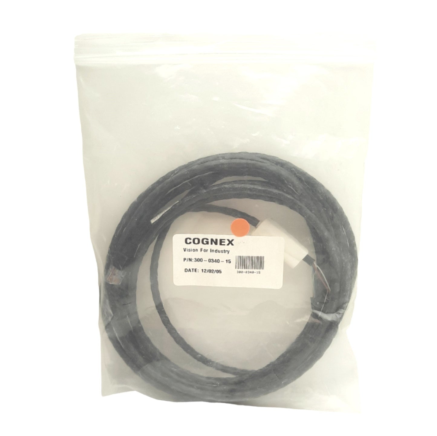 Used Cognex 300-0340-15 In-Sight 1000 Breakout Cable, RJ45 to Leads, 15ft Length