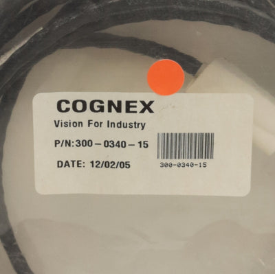 Used Cognex 300-0340-15 In-Sight 1000 Breakout Cable, RJ45 to Leads, 15ft Length