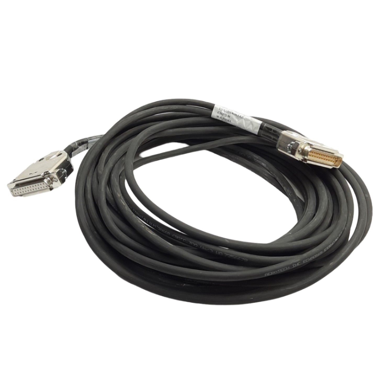 Used Aerotech C21272-50 High Flex Motor Feedback Cable For Motor & Drive, DB25, 5.0m