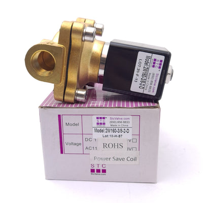 New STC 2W160-3/8-2-D Solenoid, 2-Way N.C. Direct Lift Diaphragm, 3/8NPT 100PSI, 24V