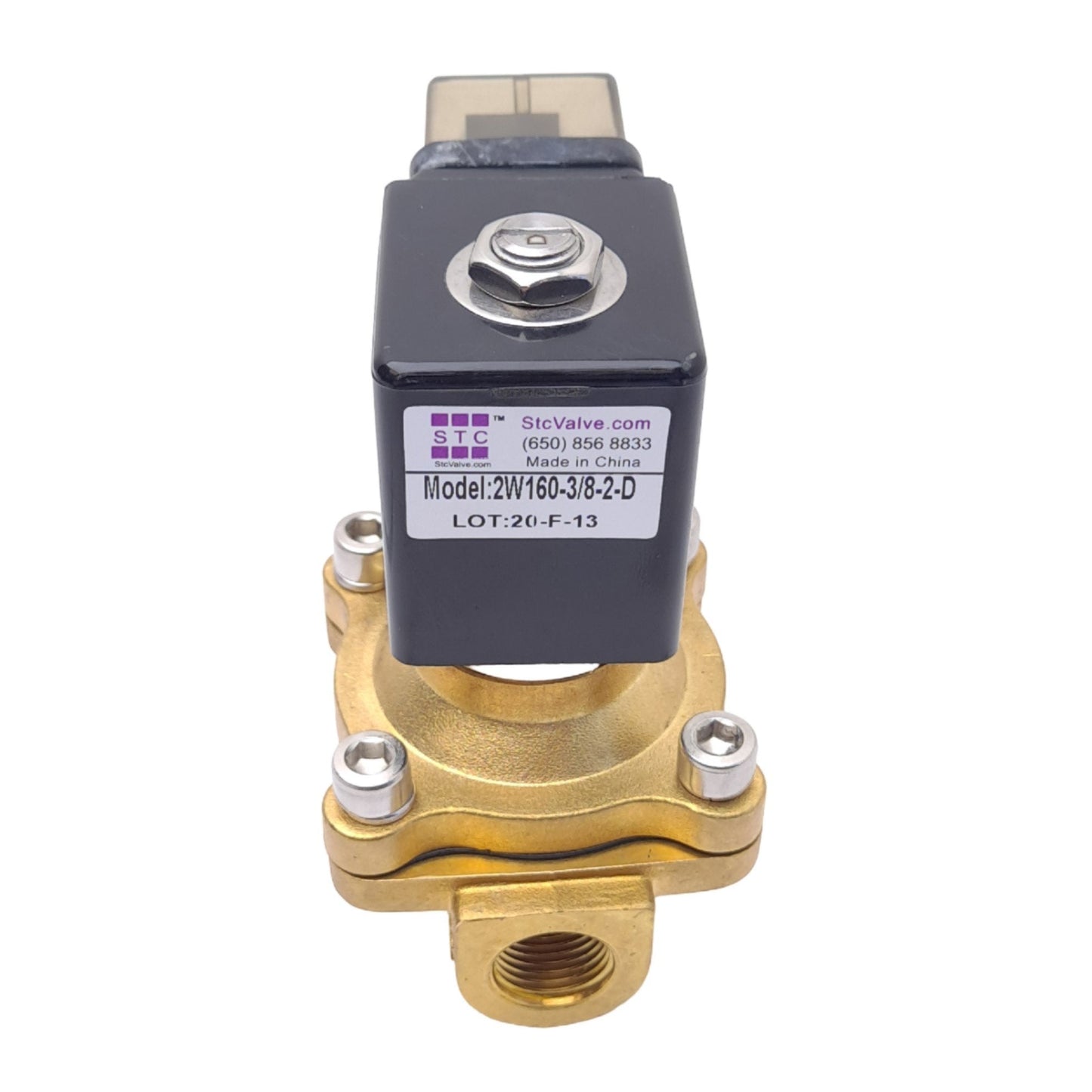 New STC 2W160-3/8-2-D Solenoid, 2-Way N.C. Direct Lift Diaphragm, 3/8NPT 100PSI, 24V