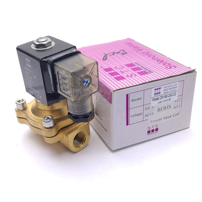 New STC 2W160-3/8-2-D Solenoid, 2-Way N.C. Direct Lift Diaphragm, 3/8NPT 100PSI, 24V