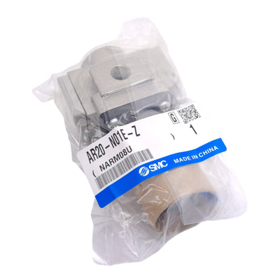 New SMC AR20-N01E-Z Pneumatic Regulator, 1/8 NPT, 7 to 125 PSI Set, 150 PSI Max