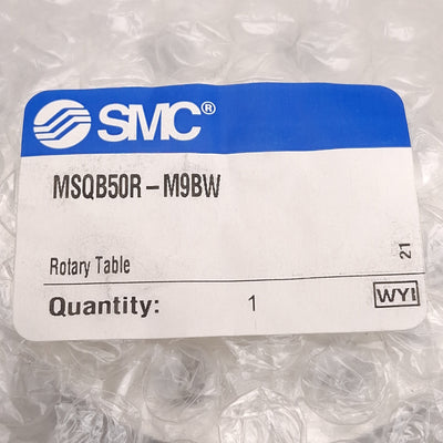 New SMC MSQB50R-M9BW Pneumatic Rotary Table, 0-190°, ø50mm Bore, 0.1-0.6MPa, Rc1/8