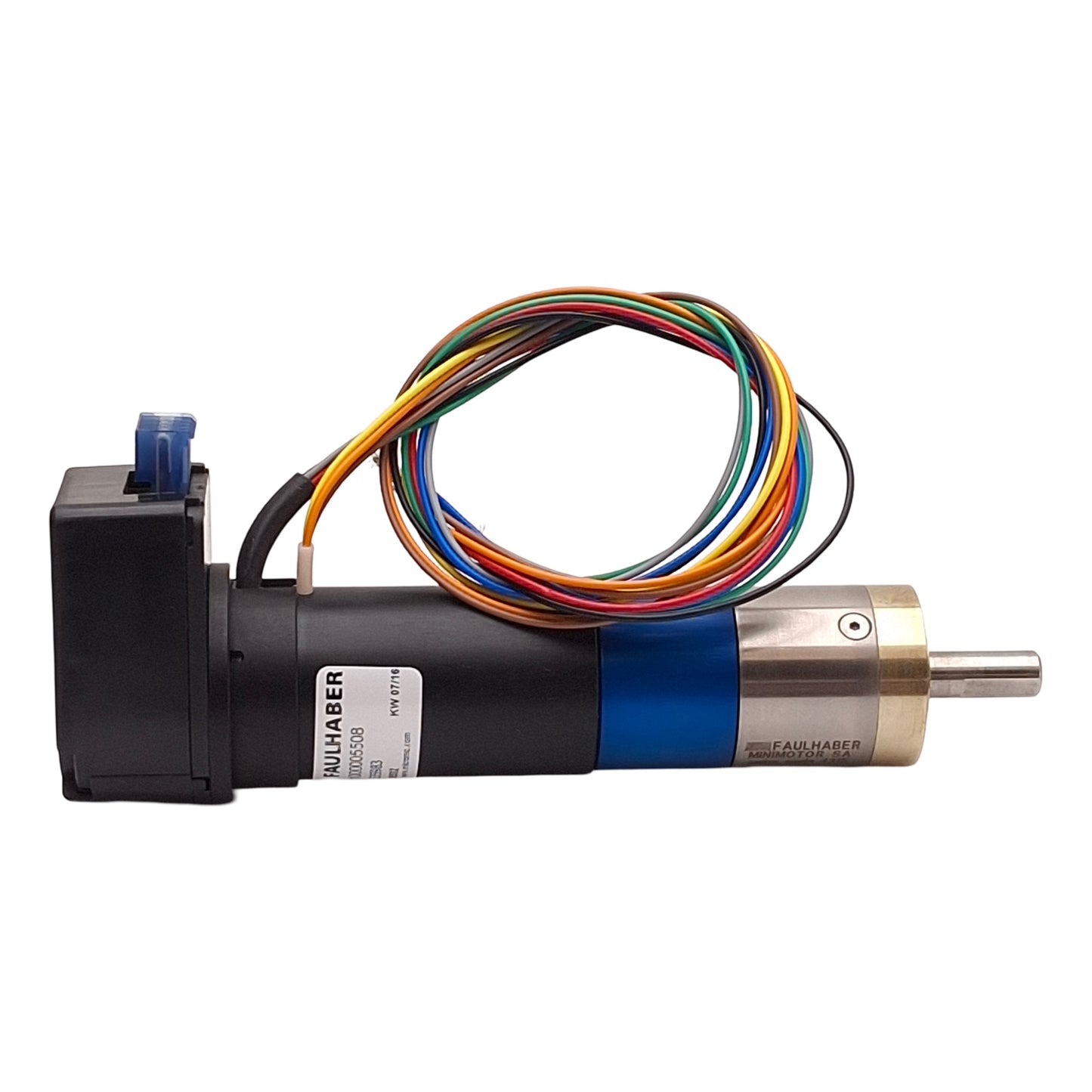 Used Faulhaber 2444S024BK312 DC Gearmotor, 43:1 4000RPM, ø6mm Shaft, 1000CPR, 24VDC